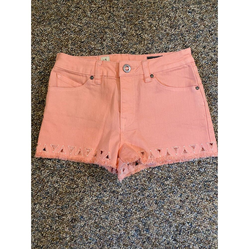 Pink Volcom Size 3 Shorts With Cute Design